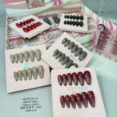 Pink Key Wearing Fingernails Press-on Fake Nails